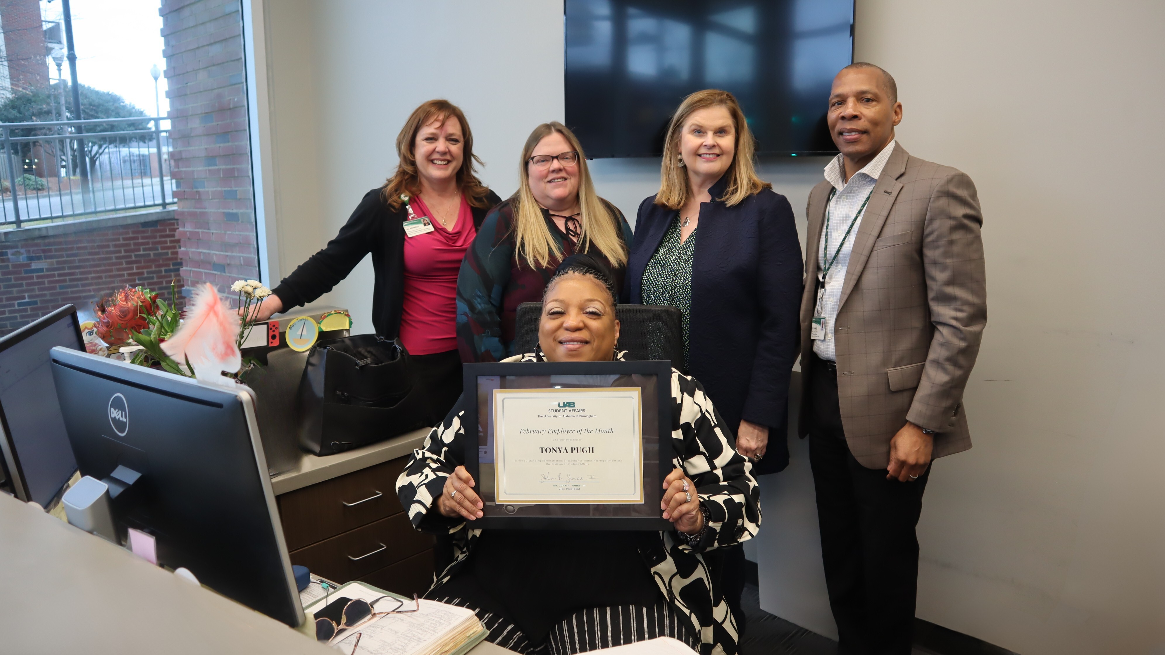 Tonya Pugh with Dr. Kennedy, Stephanie, Patricia Martinez and Dr. John Jones