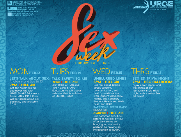 UAB Sex Week begins this week with events advocating sexual health and education