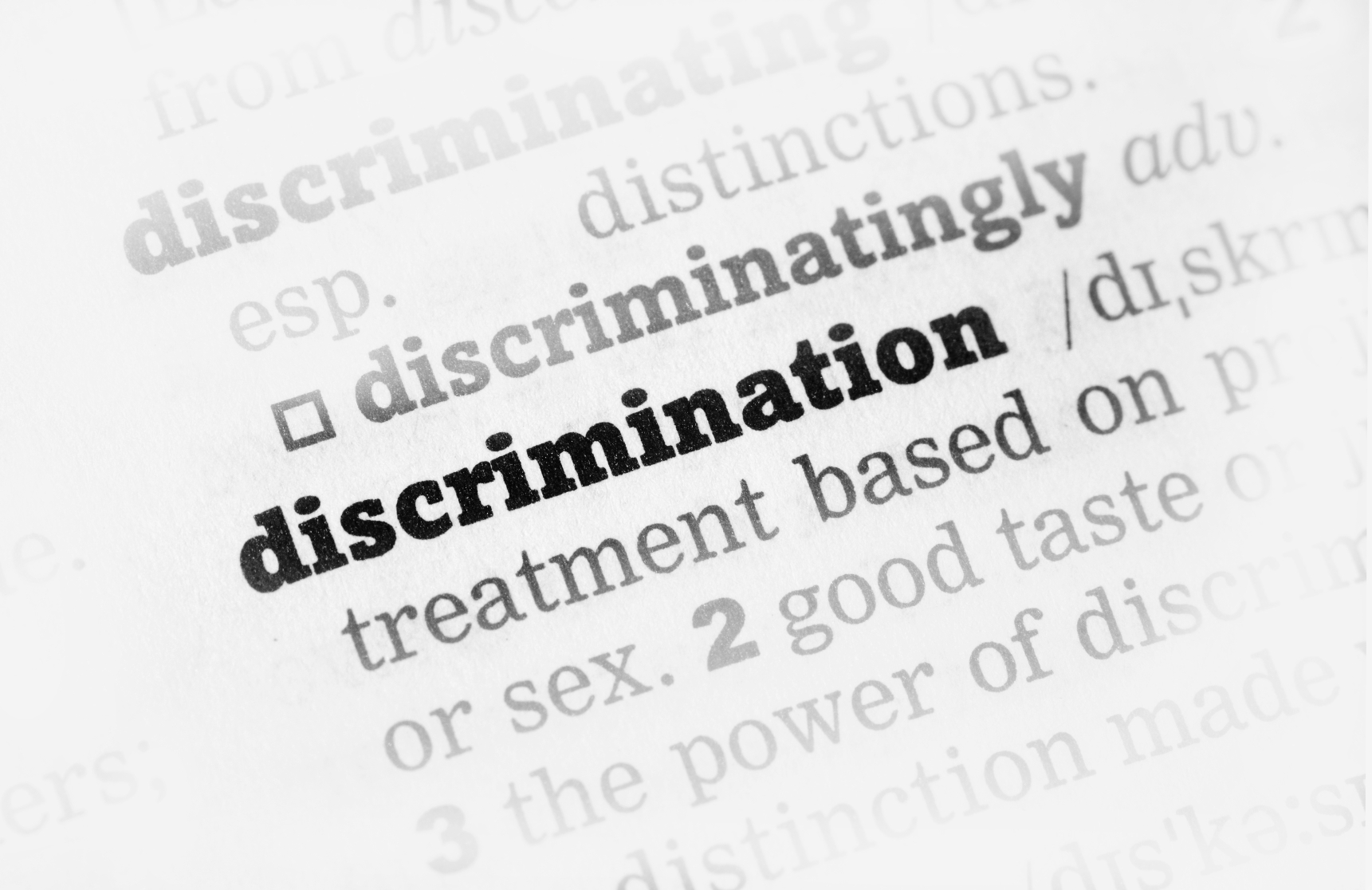 discrimination stock photo