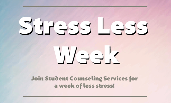 Student Counseling Services to host events to lower stress before finals