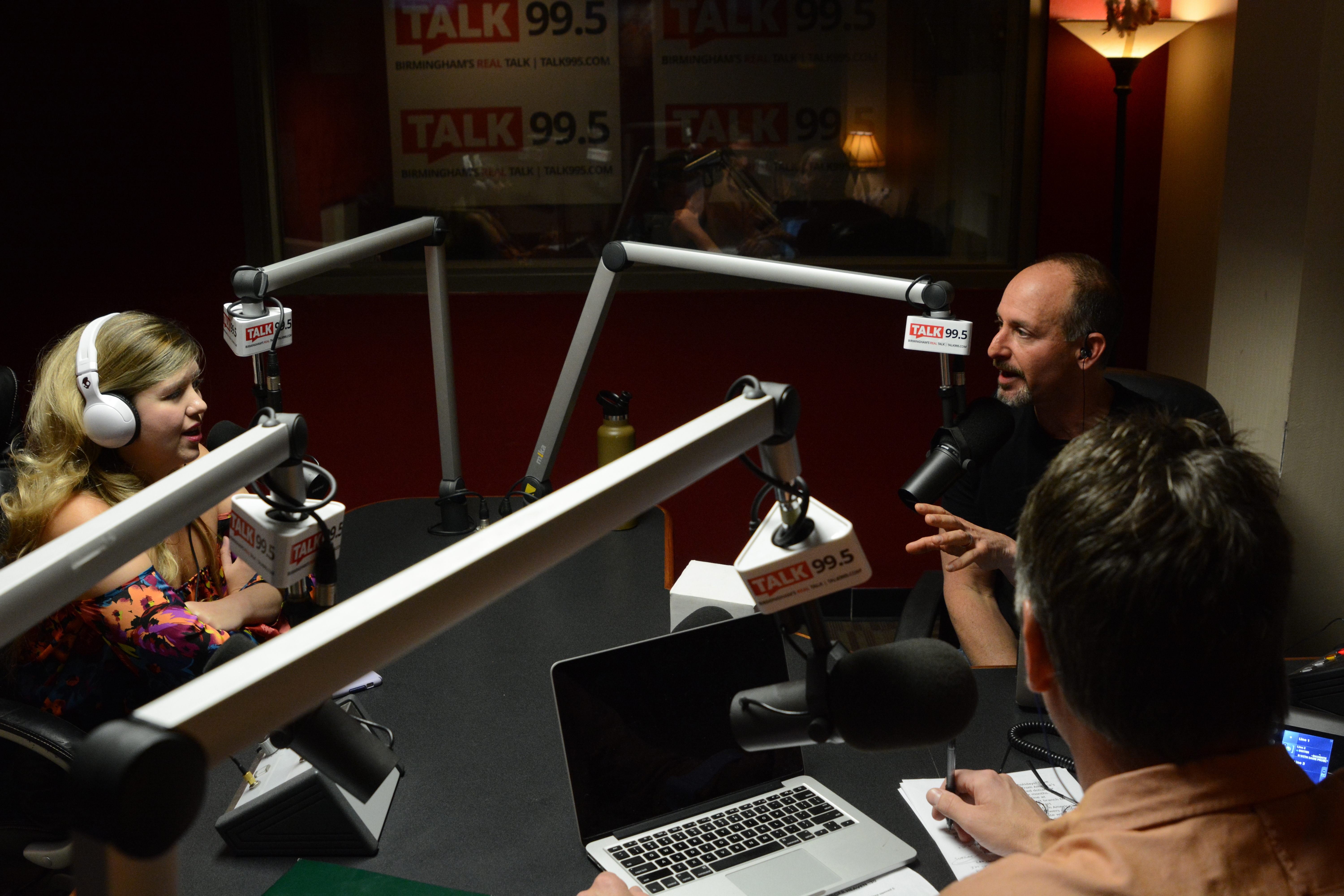 Tony Kurre and Josh Klapow discuss a caller&rsquo;s problems during their radio show. Sexual, emotional, and social issues that plague the general public provide question topics. Photos by Giani Martin