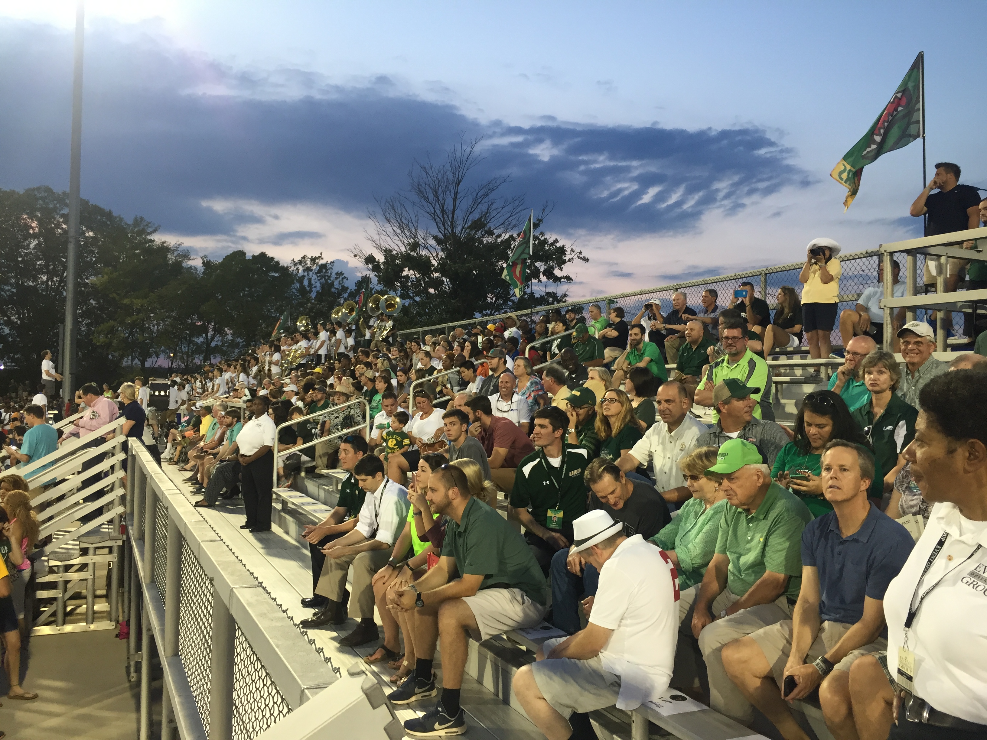 An estimated 4,500 people, including nearly 2,000 students, attended the game at the BBVA Compass soccer complex. Photo by Baili Grace Bigham