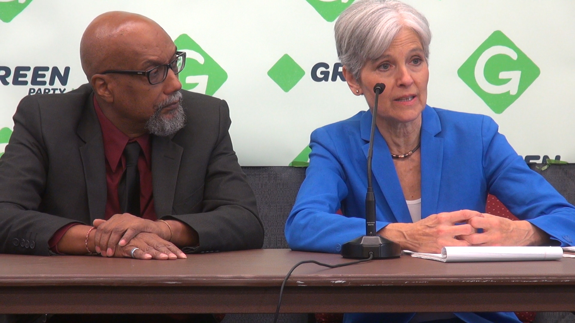 Green Party candidate Jill Stein and her running mate Ajamu Baraka. Photo from Wikimedia Commons