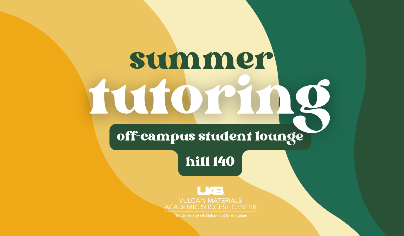 We have tutoring this summer! We have classes available in math, psychology, biology, and chemistry at our Off-Campus Student Lounge location. Schedule an appointment today!