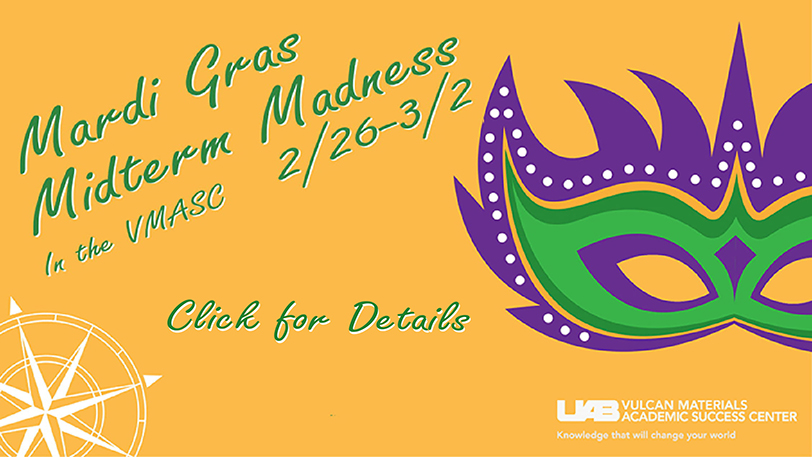 Mardi Gras Midterm Madness at the VMASC