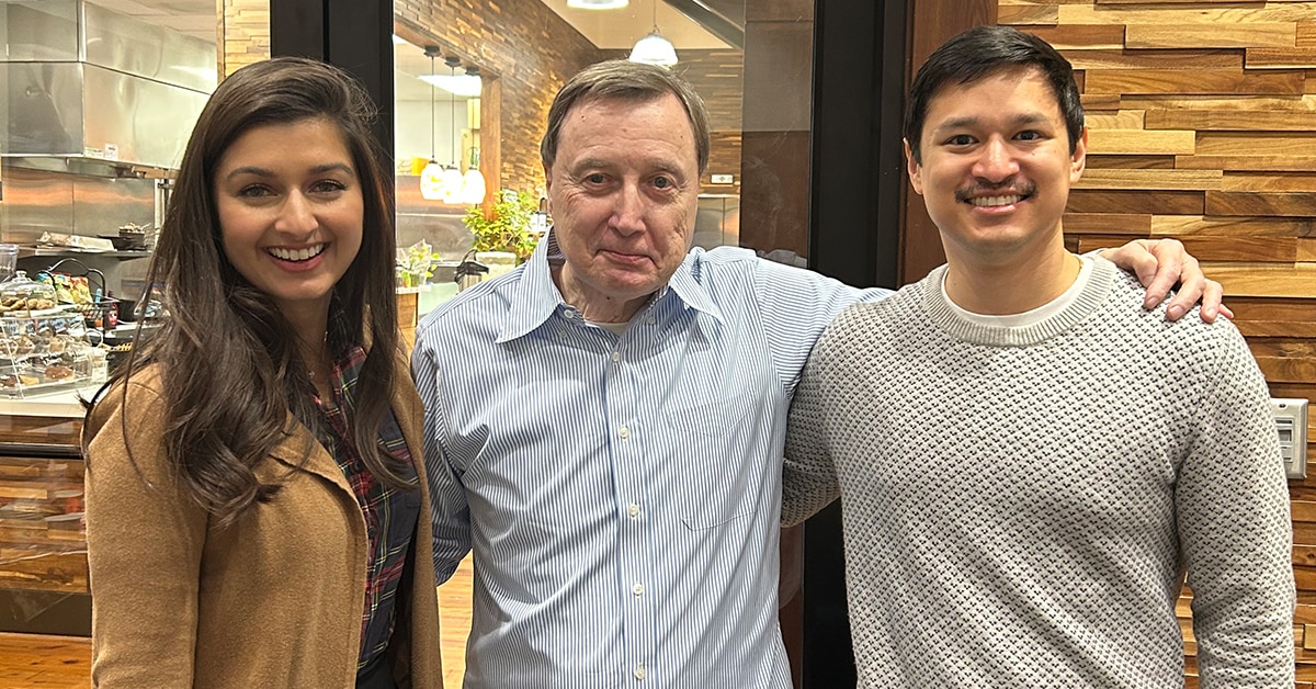 Two EMSAP Students With Dr Pence