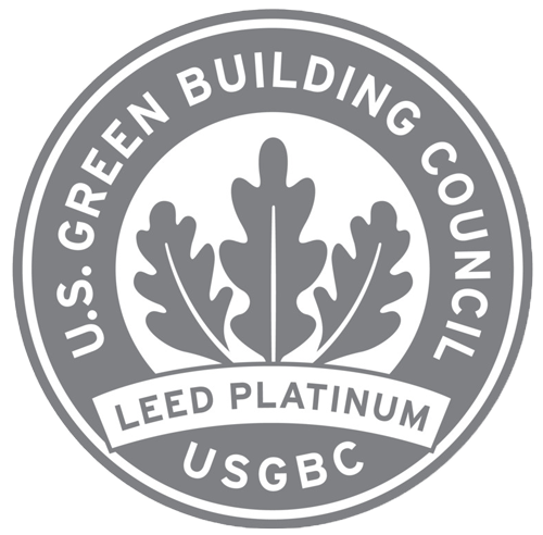 US Green Building Council Leed Platinum seal.