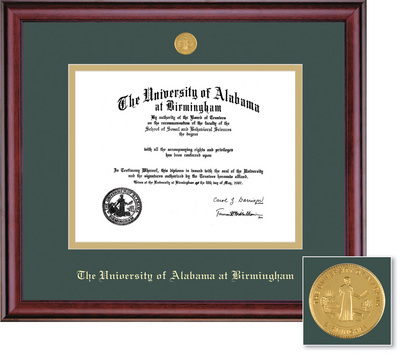 UAB diploma frame
