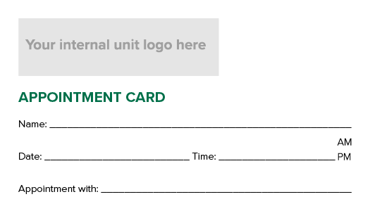 Appointment Card - Option 7