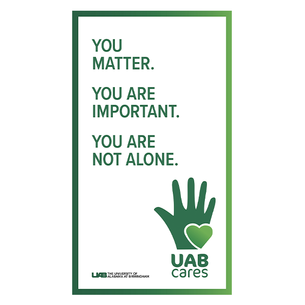 "You matter. You are important. You are not alone" 1080 pixels by 1920 pixels image