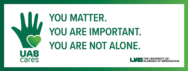"You matter. You are important. You are not alone" Facebook Cover