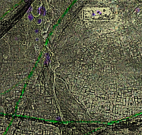 Satellite image of ancient Tanis
