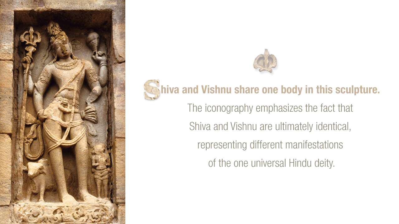 Sculpture of Shiva and Vishnu from Virupaksha Temple
