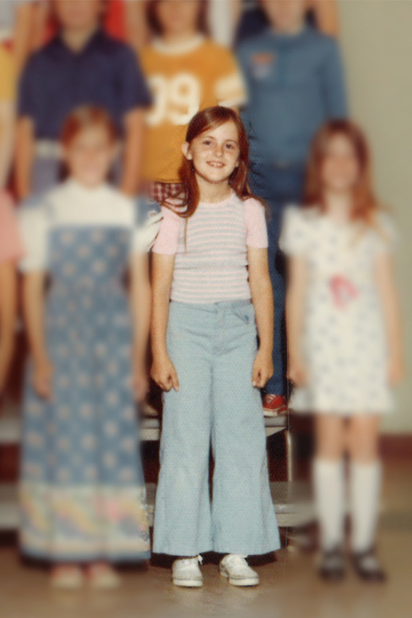 Dawn Brasher in the 4th grade, aged 10