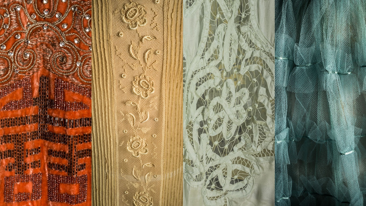 Details of vintage dresses