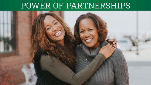 Photo of Mixtroz founders Ashlee Ammons and Kerry Schrader; headline: Power of Partnerships